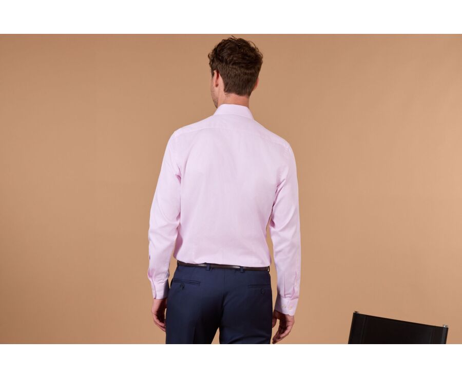 Men's pink striped shirt - DUNANT CLASSIC