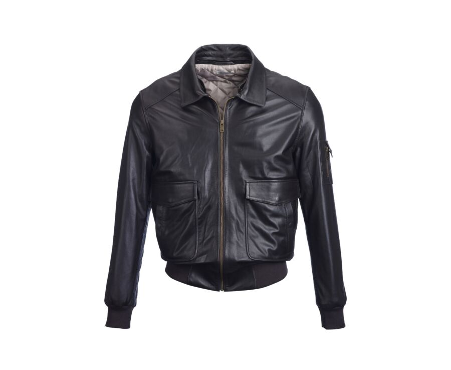 Men’s chocolate aviator jacket - TYLER II