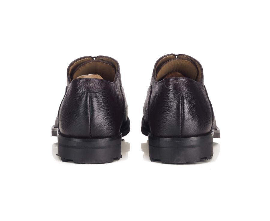 Men's grained leather oxford with rubber sole - GRAKLEY GOMME COUNTRY