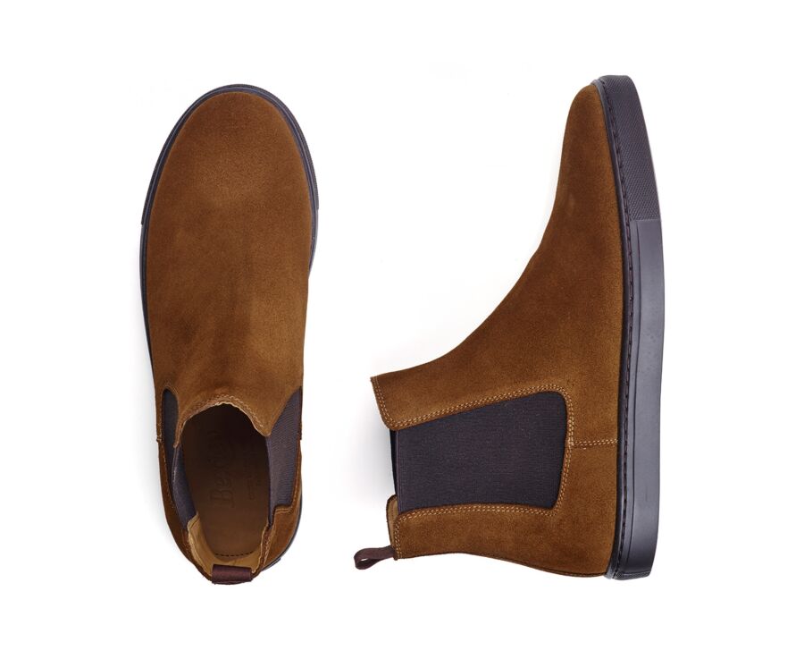 Chelsea Sneaker Boots - Hazelnut Suede - NATURI