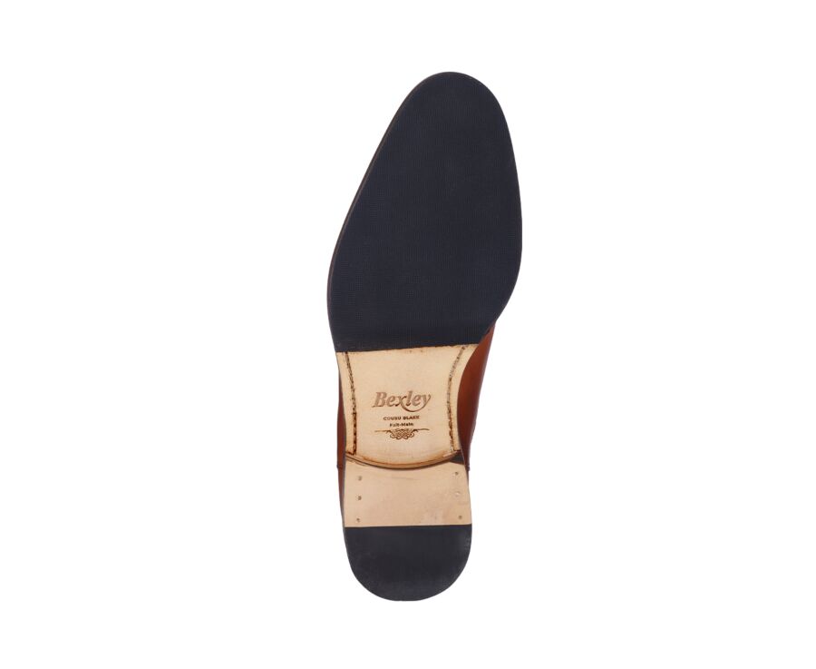 Men's Patina Cognac Chelsea Boots - STANHIGH PATIN