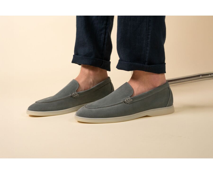 Suede Eucalyptus - Men's loafers - MANASOTA III