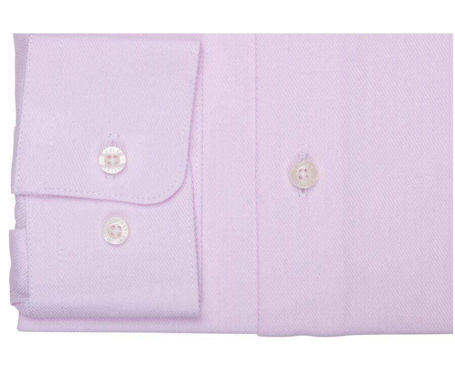 Men's pale pink twill shirt - TOMMASSO CLASSIC