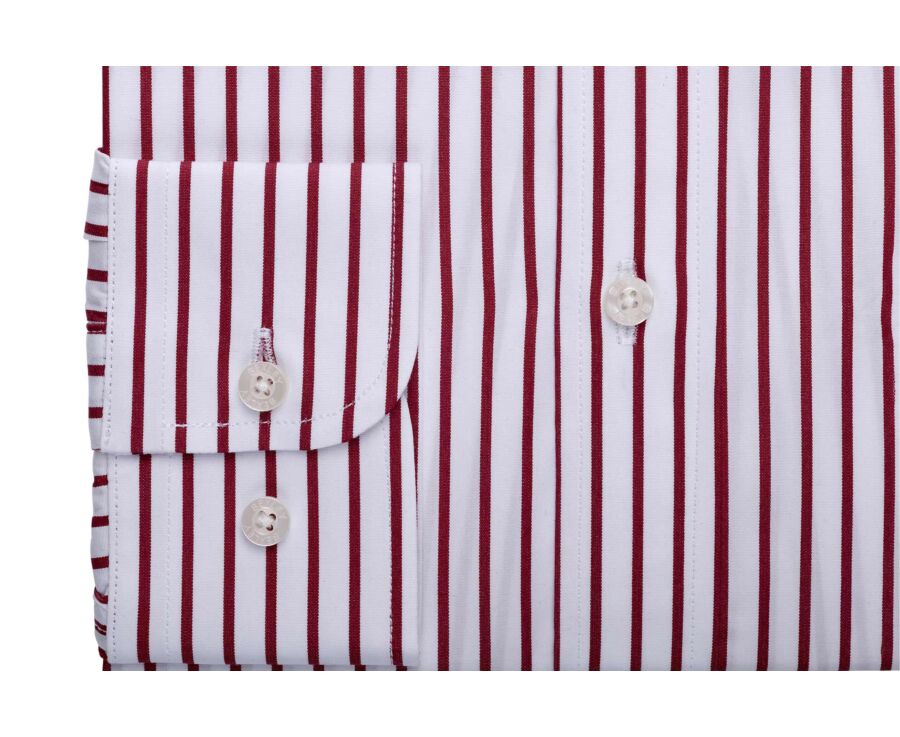 White shirt with fine red stripes - MILFRED