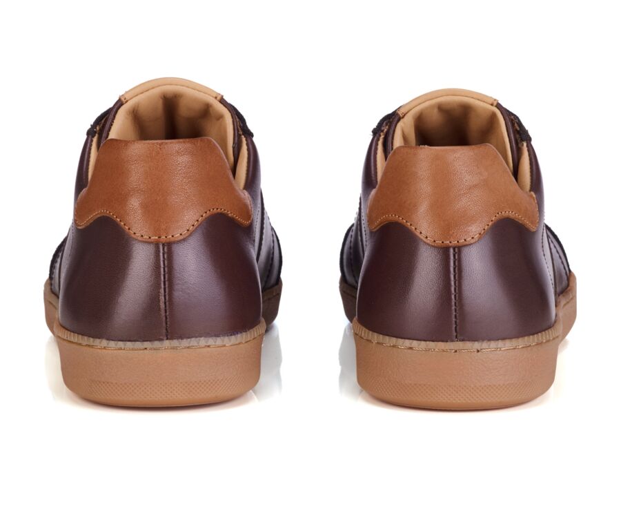 Men's two-tone leather and suede sneaker - MOLKA