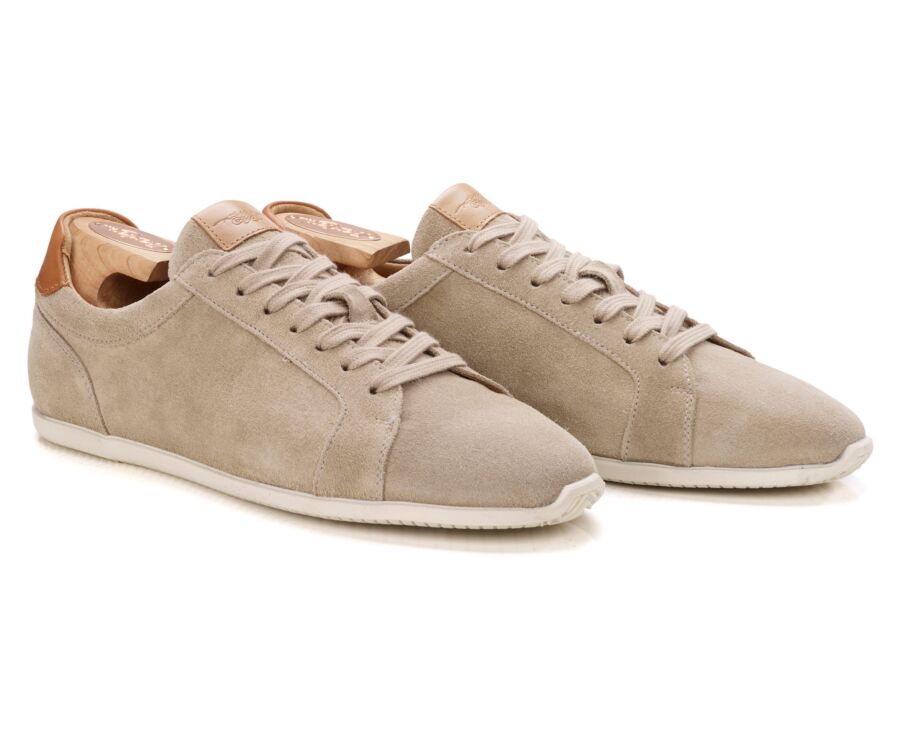 Men’s sneakers - Beige Suede - TARILTA