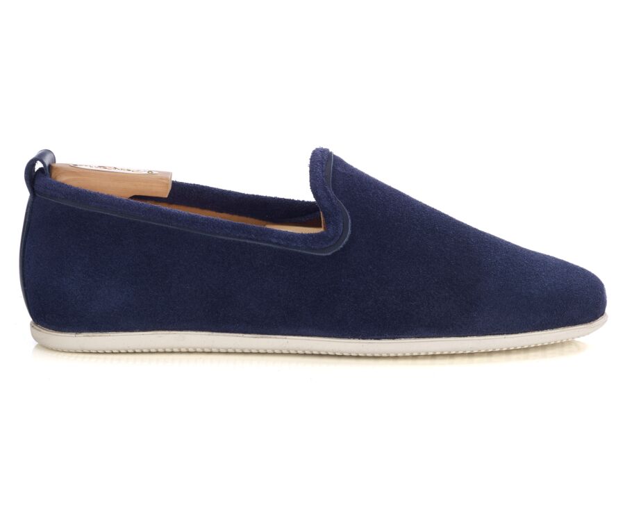 Navy suede slipper - BAMBRA