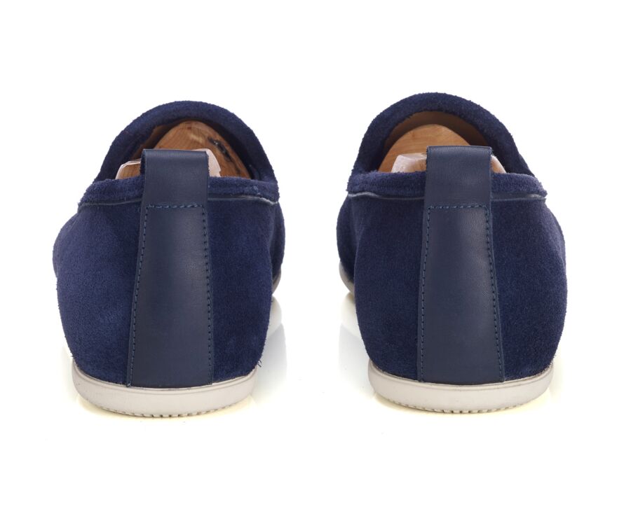 Navy suede slipper - BAMBRA