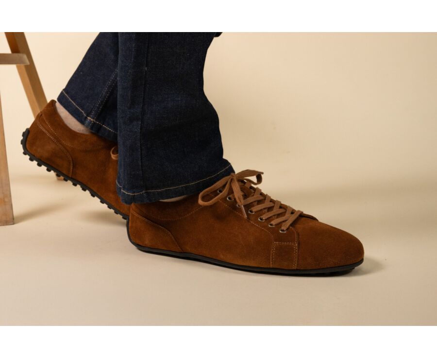 Camel Suede Derby Sneaker - BUNBURY