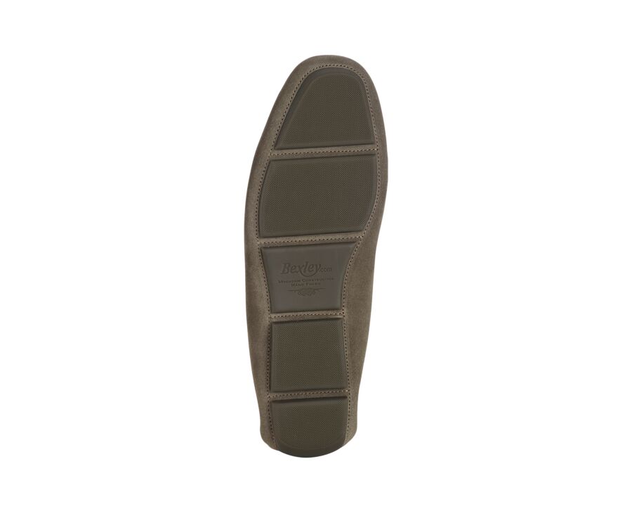 Men’s Sage Green Suede Loafers - FLAGAMI II