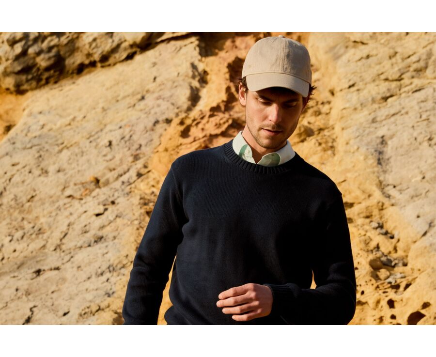 Men's Ecru Linen baseball cap - BRADWELL II