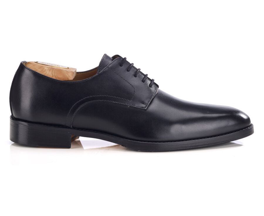 Men’s black leather derby shoes - MIDFORD PATIN