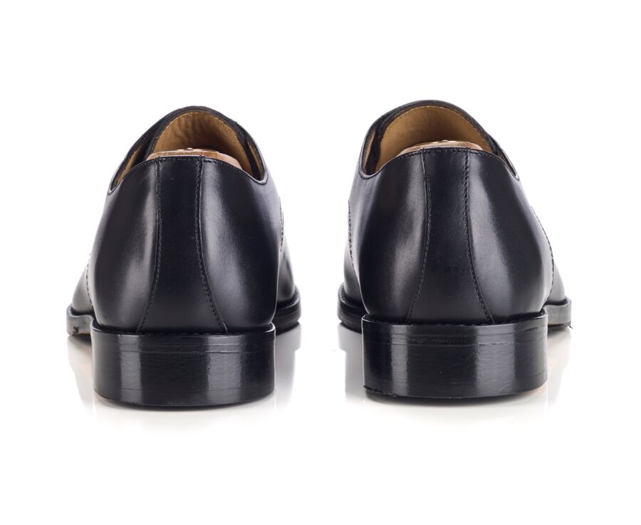 Men’s black leather derby shoes - MIDFORD PATIN