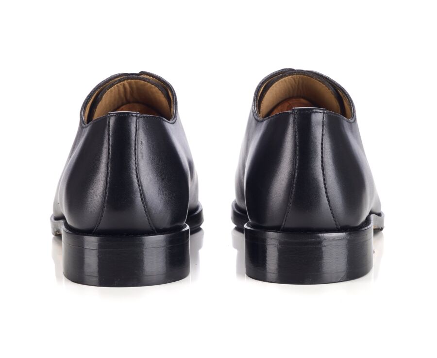 Men’s black hand-patinated calf leather Oxford shoes - BARTER PATIN