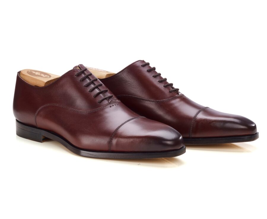 burgundy leather dress shoes Bright Oxford - outsole - SPEZIA f24axon