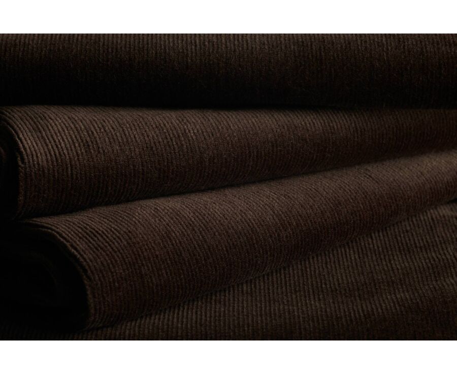 Men's dark chocolate needlecord chino trousers - NOLAS