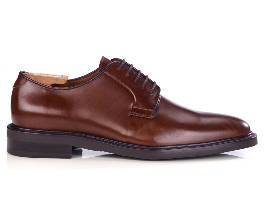Men's Italian patina calf leather derby - FLEMINGSTON GOMME