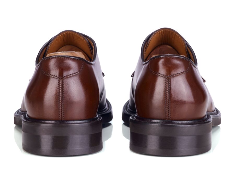 Men's Italian patina calf leather derby - FLEMINGSTON GOMME