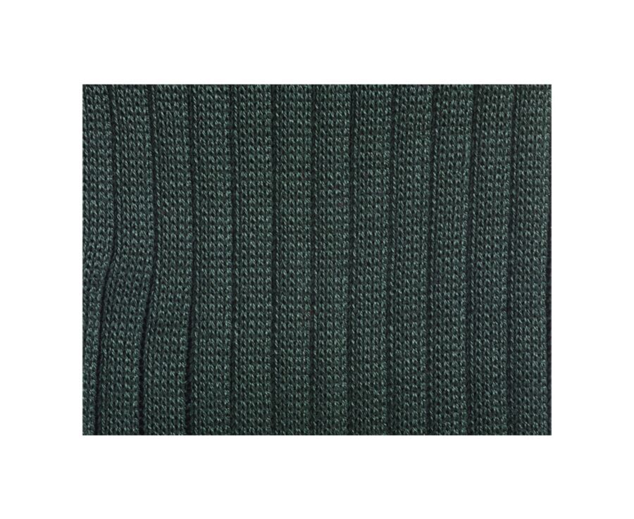 Men's Green Cotton Dress Socks