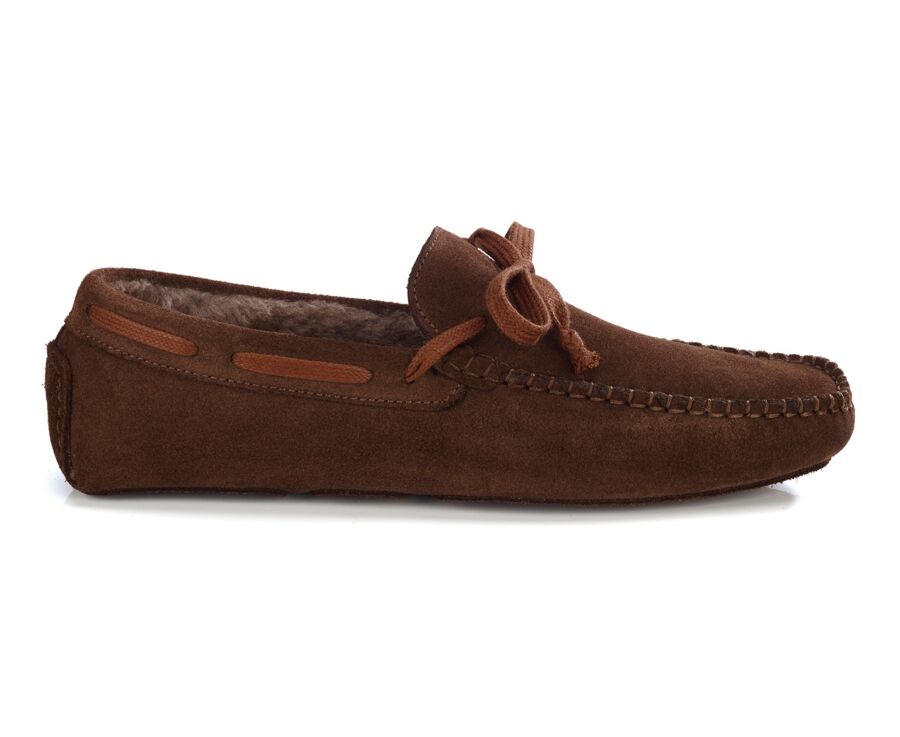 Havana Suede Wool Lining Slippers
