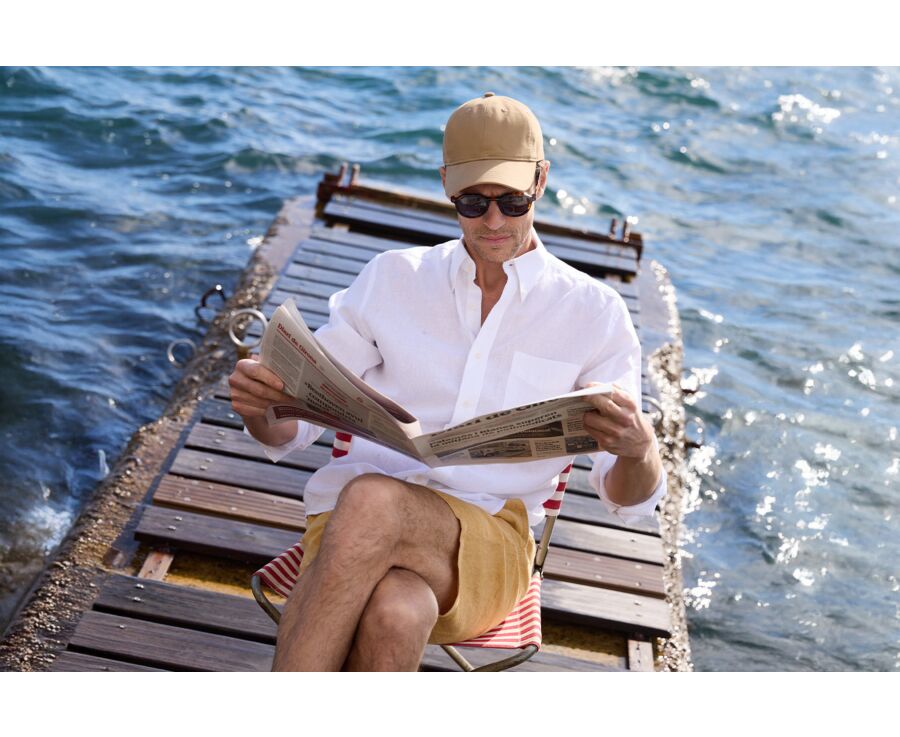 Men's Beige baseball cap - BRADWELL II