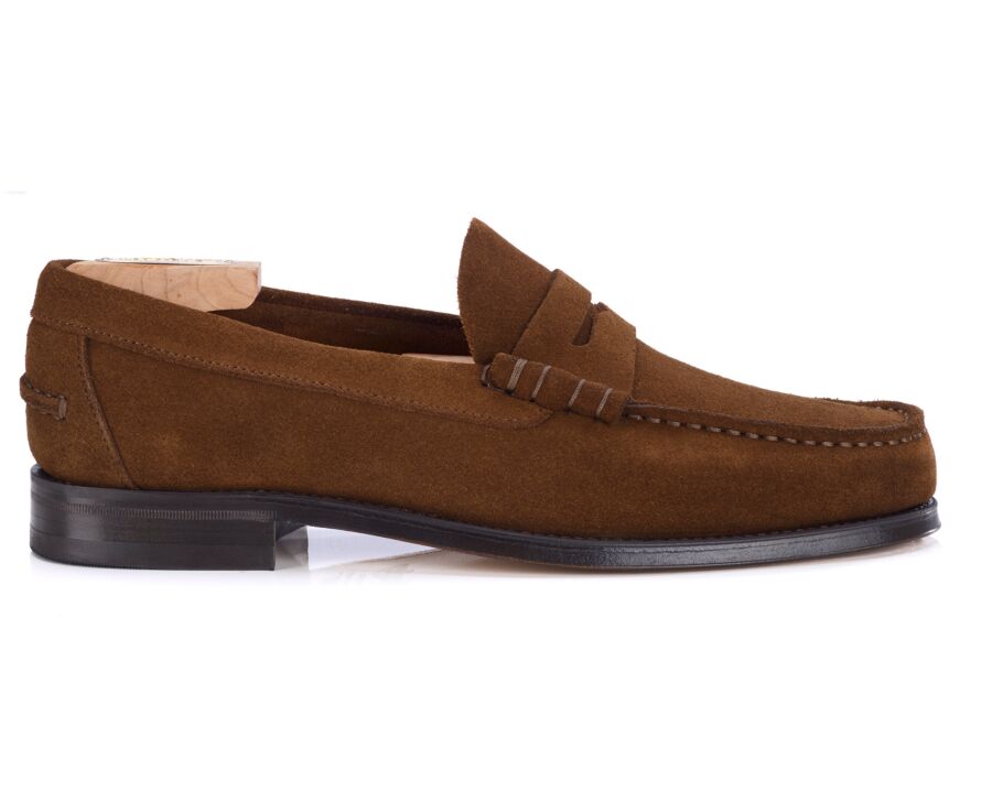 Men’s Havana suede loafers - British style - YALE