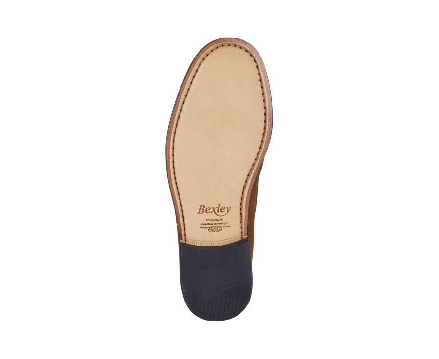Men’s Havana suede loafers - British style - YALE