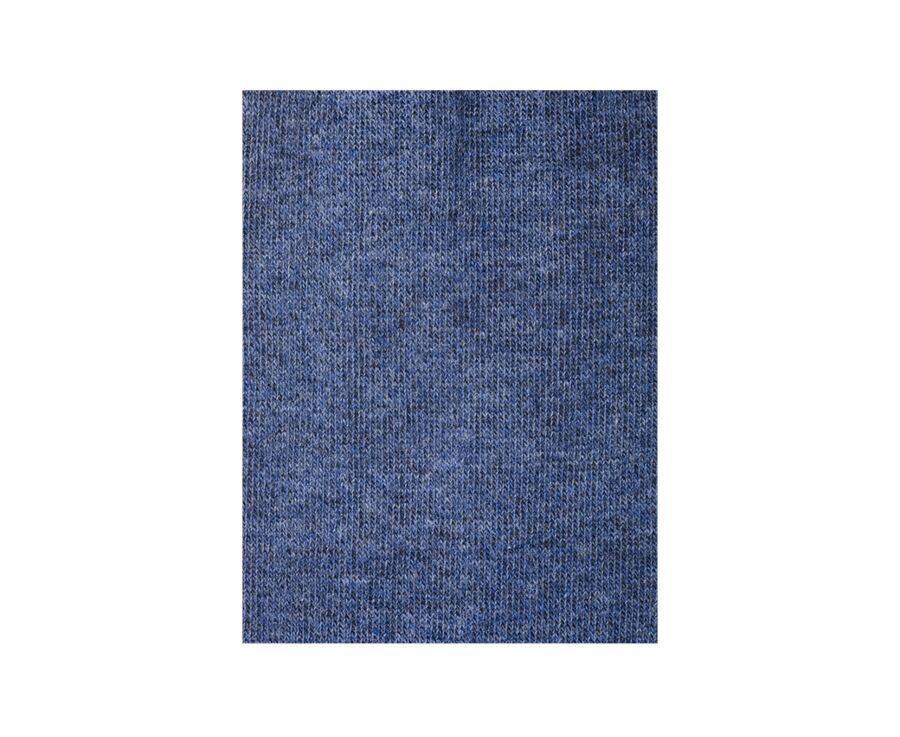 Men's Dark Blue Melange Mercerised Cotton Socks
