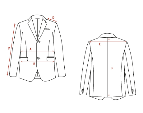 take measurements Suit jacket