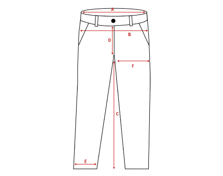 take measurements Suit trousers