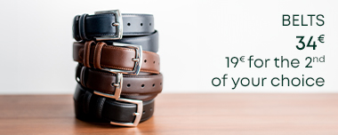 Black and brown leather belts