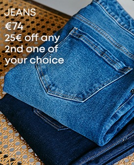 Men's jeans in light blue and dark blue