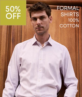 Man wearing a pale pink formal cotton shirt