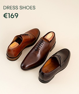 Selection of men's dress shoes