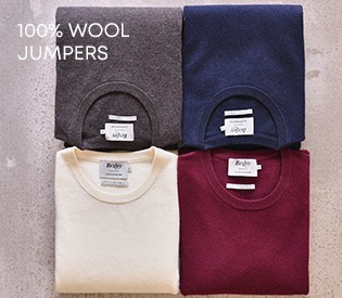 Man wearing a wool turtleneck jumper