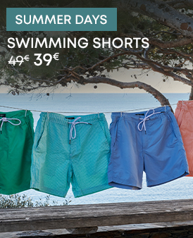 Collection of men’s swimming shorts in summer colours