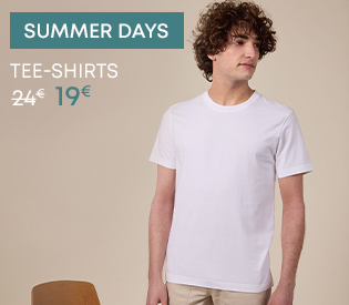 Classic white cotton men’s t-shirt