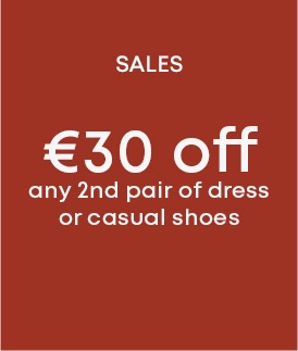 Special offer: €30 off the second pair, dress or casual