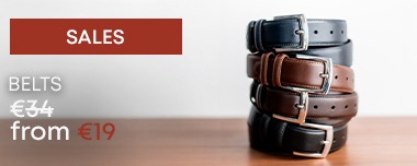 Black and brown leather belts