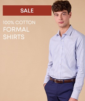 Men’s 100% cotton formal shirt