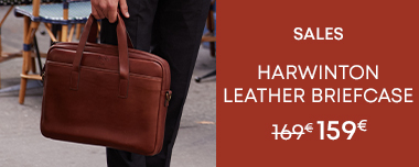 Leather briefcases in brown