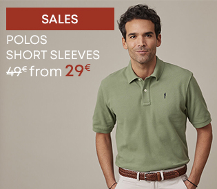 Man in a green short-sleeved polo