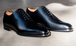 Leather city black shoes for a formal style