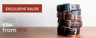 Black and brown leather belts