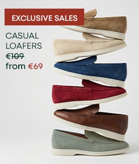 Men's casual suede loafers – Private Sale from €69