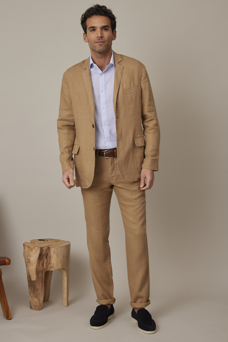 Linen suit for wedding