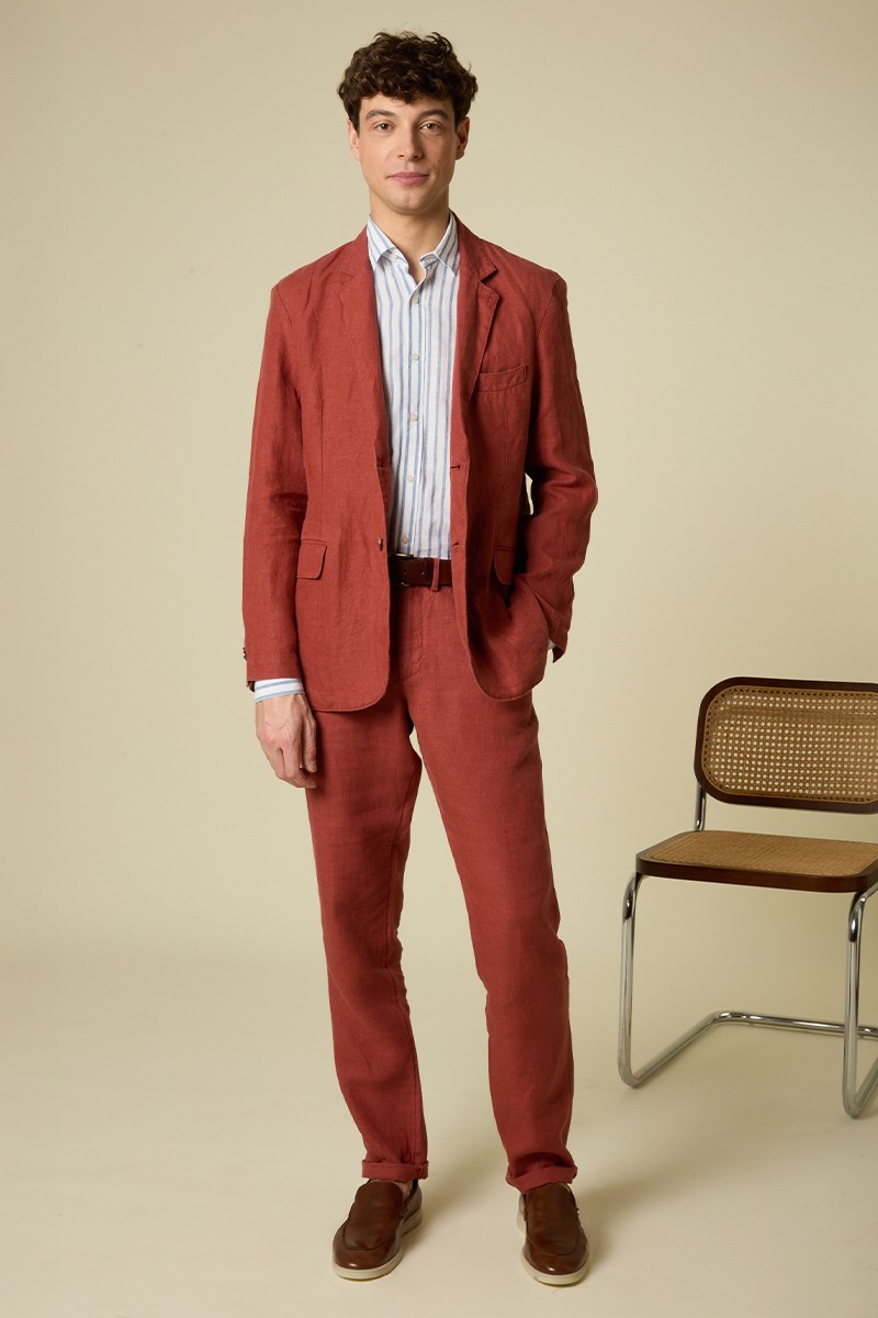 Linen suit for wedding