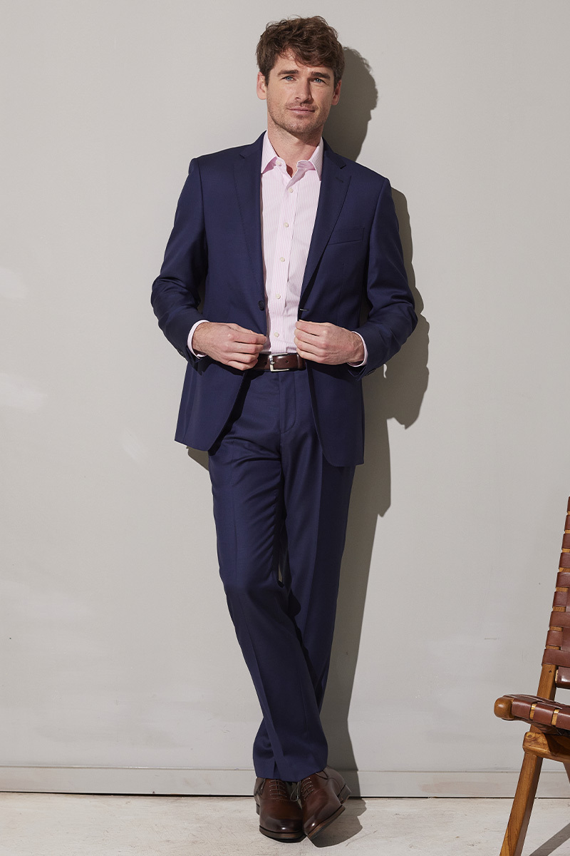 Lazare suit prussian blue