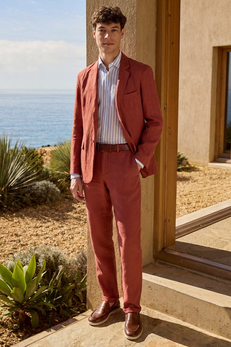 Linen suit for wedding