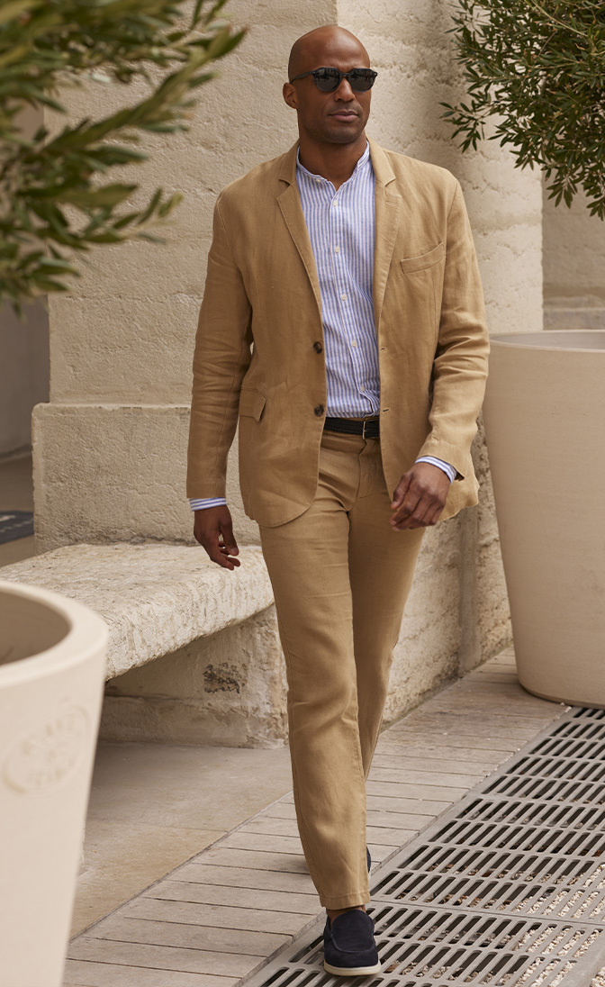 linen suit for men